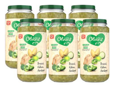 Olvarit Broccoli kalkoen aardappel 12M00 250 Gram