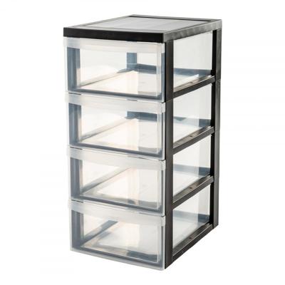 Iris ladekast 4x11l 39x29x61.6cm met wieltjes