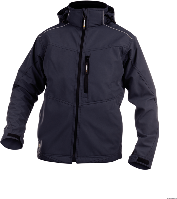DASSY softshell tavira polyester grijs s