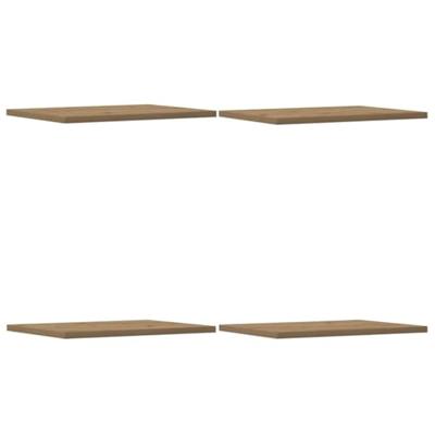 Wandschappen 4 st 40x30x1,5 cm bewerkt hout artisanaal eiken Wandschappen 4 st 40x30x1,5 cm bewerkt hout artisanaal eiken