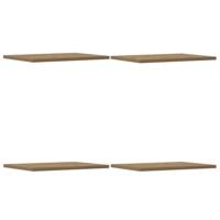 Wandschappen 4 st 40x30x1,5 cm bewerkt hout artisanaal eiken - thumbnail