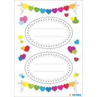 Herma decoratie etiketten 16 x 9 cm papier 6 delig - thumbnail