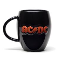 GB Eye ovale mok AC/DC logo zwart 440 ml - thumbnail