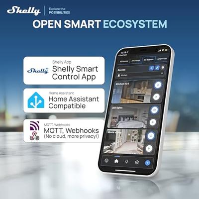 Shelly Wall Display X2i Silver Muur-touchdisplay WiFi, Bluetooth Shelly