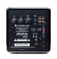 Cambridge Audio Minx X201-200 Watt actieve subwoofer met twee extra basdrivers en volledig instelbaar geluid - Zwart - thumbnail