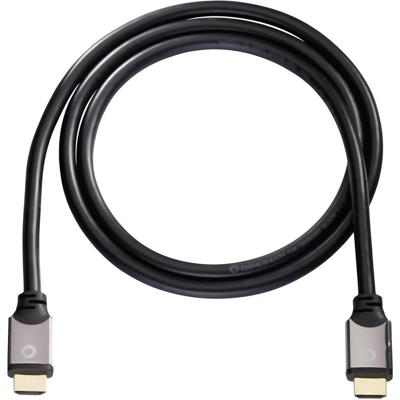 Oehlbach HDMI Aansluitkabel HDMI-A-stekker, HDMI-A-stekker 10.00 m Zwart 92458 4K UHD, Audio Return Channel (ARC), Vergulde steekcontacten HDMI-kabel Oehlbach HDMI Aansluitkabel HDMI-A-stekker, HDMI-A-stekker 10.00 m Zwart 92458 4K UHD, Audio Return Channel (ARC), Vergulde steekcontacten HDMI-kabel
