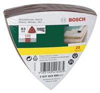 Bosch Accessoires 25-delige schuurbladenset voor deltaschuurmachines, korrel 240 - 2607017110 - thumbnail