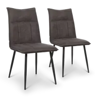 Eetkamerstoel Marley - Antraciet - thumbnail