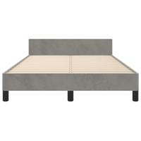 Bedframe zonder matras 120x190 cm fluweel lichtgrijs - thumbnail