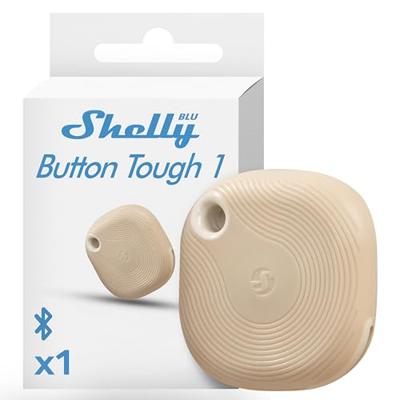 Shelly Shelly BLU Button Tough 1 Mocha Afstandsbediening, Toets Bluetooth Low Energy Shelly Shelly BLU Button Tough 1 Mocha Afstandsbediening, Toets Bluetooth Low Energy