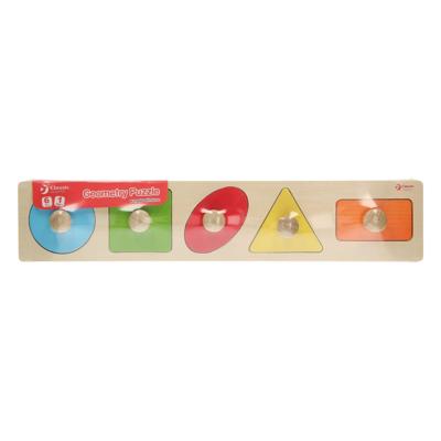 Classic World houten noppenpuzzel vormen, 5st. Classic World houten noppenpuzzel vormen, 5st.
