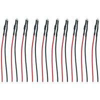 TAMS Elektronik 81-30155-10-C LED Met aansluitdraden Oranje, Doorschijnend 10 stuk(s) - thumbnail