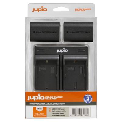 Jupio Value Pack: 2x Battery LP-E6NH 2130mAh + USB Dual Charger