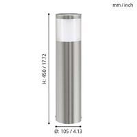 Eglo Led tuinlampBasalgo 1 rvs - 94278 - thumbnail