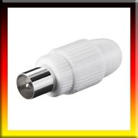 Coax-stekker met schroefbevestiging Kabeldiameter: 9.50 mm Goobay - thumbnail