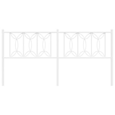 Hoofdbord 180 cm metaal wit Hoofdbord 180 cm metaal wit