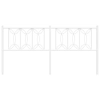 Hoofdbord 180 cm metaal wit - thumbnail