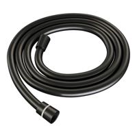 Zwarte thermostatische regendoucheset met drukknoppen, 20 cm douchekop en handdouche - thumbnail