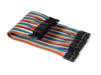 Whadda WPA429 Jumperkabel [40x Draadbrug-bus - 40x Draadbrug-bus] 15.00 cm Bont Incl. pins - thumbnail