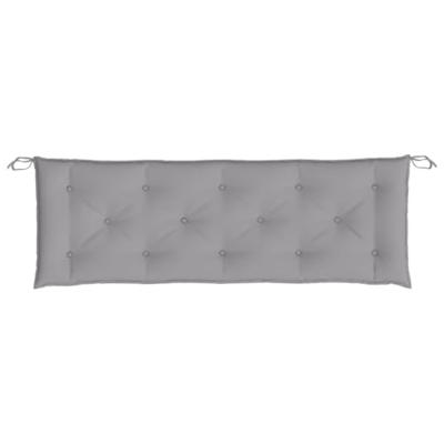 VidaXL Tuinbankkussens 2 st 150x50x7 cm oxford stof grijs - thumbnail