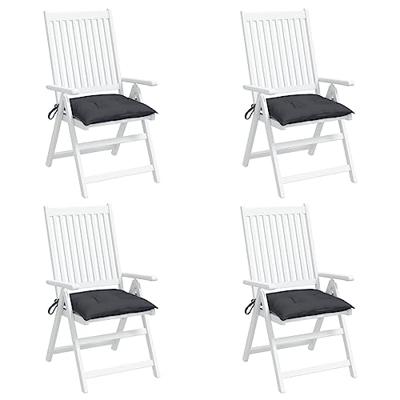 VidaXL Stoelkussens 4 st 40x40x7 cm oxford stof antracietkleurig