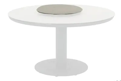 Apple Bee | Lazy Susan Melville Ø60 cm | Sintered Stone Top Light Grey