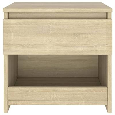 VidaXL Nachtkastje 40x30x39 cm bewerkt hout sonoma eikenkleurig