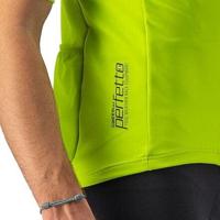 Castelli Perfetto RoS 2 Wind korte mouw fietsshirt groen/geel heren XL - thumbnail