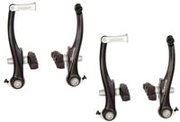Saccon v-brake set voor en achter aluminium zwart - thumbnail