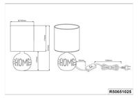 Trio Landelijke schemerlampEsna Home 16cm grijs - R50651025 - thumbnail