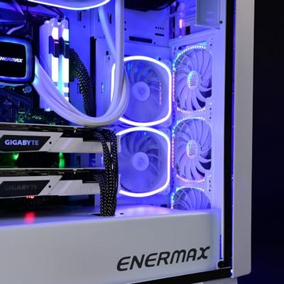 Enermax SquA RGB White Computer behuizing Ventilator 12 cm Wit