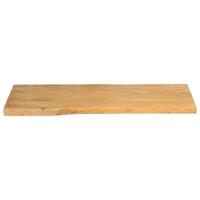 Tafelblad met natuurlijke rand 90x40x2,5 cm massief mangohout - thumbnail