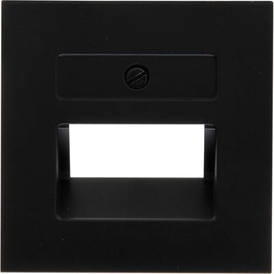 KOPP Athenis HK07 Dubbele UAE/UTP Afdekplaat Mat Zwart