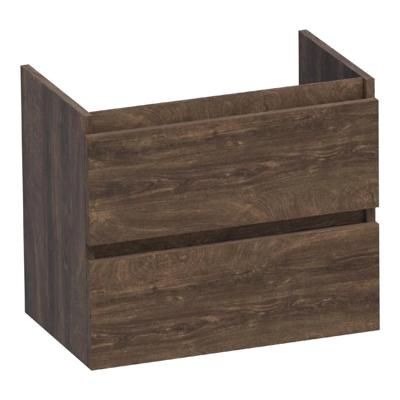 Brauer Joy - Onderkast Ondiep - 60 cm - met 2 Softclose Lades Greeploos en 1 Sifon Uitsparing - Grove