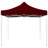 VidaXL Partytent professioneel inklapbaar 3x3 m aluminium wijnrood - thumbnail