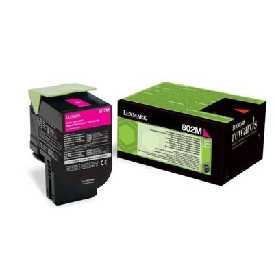 Lexmark Return Program toner 802, 1.000 pagina's, OEM 80C20M0, magenta Lexmark Return Program toner 802, 1.000 pagina's, OEM 80C20M0, magenta