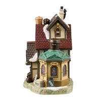 Lemax the iron pot verlicht kersthuisje Caddington Village 2024 - thumbnail