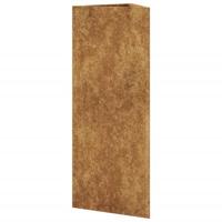 Plantenbak driehoekig 30x26x75 cm weervast staal - thumbnail