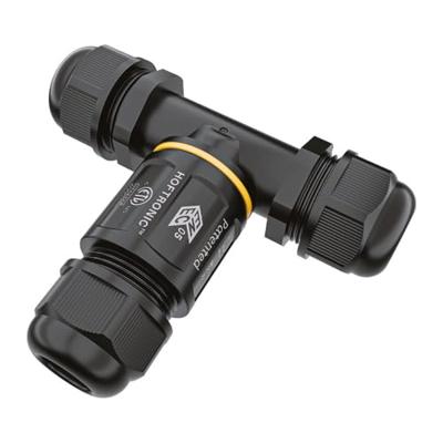 Kabelverbinder - T-vorm - IP68 waterdicht - Koppelstuk - Geschikt voor 4-12 mm kabeldikte