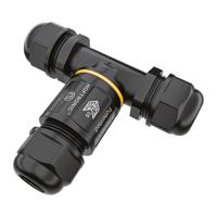 Kabelverbinder - T-vorm - IP68 waterdicht - Koppelstuk - Geschikt voor 4-12 mm kabeldikte - thumbnail