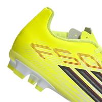 adidas F50 Club Gras / Kunstgras Voetbalschoenen (MG) Kids Neongeel Zwart Rood - thumbnail