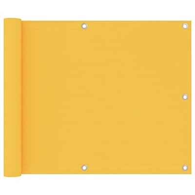 VidaXL Balkonscherm 75x500 cm oxford stof geel