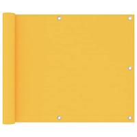 VidaXL Balkonscherm 75x500 cm oxford stof geel - thumbnail