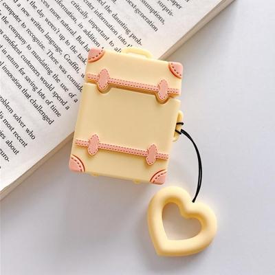 Draadloze koptelefoon schokbestendig Candy gekleurde koffer silicone beschermhoes voor Apple AirPods 1/2 (geel)