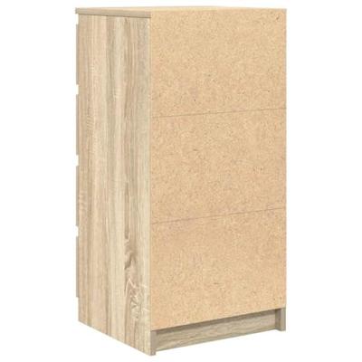 Dressoir met lades 37,5x35x99 cm spaanplaat sonoma eikenkleurig