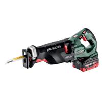 Metabo Accu-reciprozaag | SSEP 18 LTX BL MVT | 8,0 Ah LiHD accu (2 st) en ASC 145 supersnellader 602258810 - thumbnail