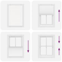 Pliss rolgordijn 85x100 cm stofbreedte 84,4 cm polyester wit - thumbnail