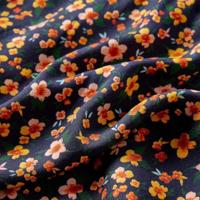 Kinderjurk met lange mouwen 104 marineblauw - thumbnail