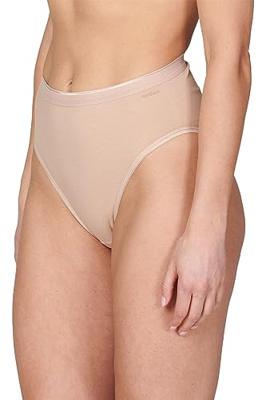 Ondergoed dames 2-Pack Highleg slip dames 32283 - Hoog opgesneden dames slip - Biologisch katoen - Vrouwen onderbroeken
