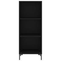 Dressoir 34,5x32,5x90 cm bewerkt hout zwart - thumbnail